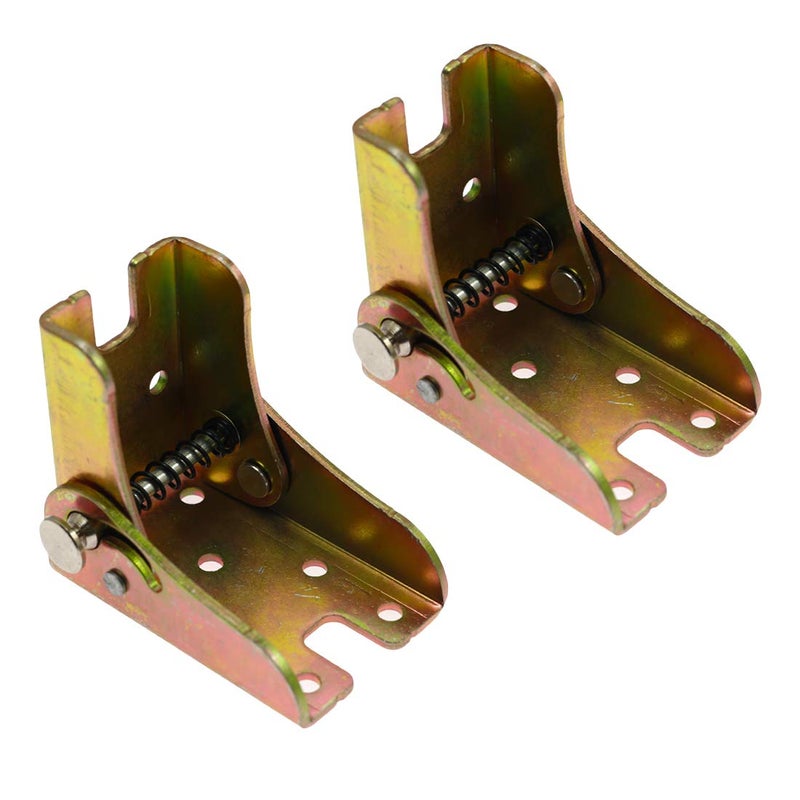 Luomorgo 2 Pcs Folding Self Bracket Locking Hinge Heavy Duty Leg Fittings Angle Braces Extension Support Bracket for Table Folding Legs Worktables Laundry Garage Boats Beds Furniture - Image 1